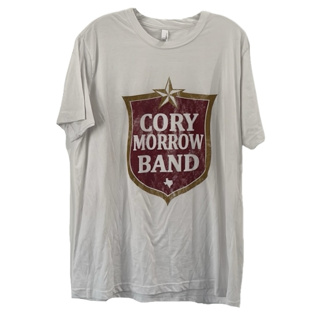Cory Morrow Band T-shirt concert tour Lone Star Beer shirt tee Texas Country